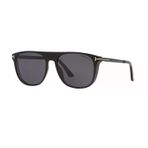 Tom Ford FT 1105 01A 55 Unisex Oval Siyah Kemik Güneş Gözlüğü