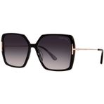Tom Ford JOANNA FT 1039 Parlak Siyah/Koyu Gri Gölgeli 59/15/140 kadın Güneş Gözlüğü, Parlak Siyah/Koyu Gri Gölgeli, 59/15/140