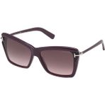 Tom Ford Leah (FT0849) 64 | Kadın Güneş Gözlüğü - Bordo