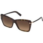 Tom Ford Leah (FT0849) 64 | Kadın Güneş Gözlüğü - Kahverengi