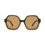 Tom Ford ROMY FT 1032 Koyu Havana/Açık Kahverengi 56/19/140 kadın Güneş Gözlüğü, Koyu Havana/Açık Kahverengi, 56/19/140