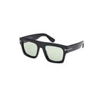 Tom Ford TF 0711 01N 53 Unisex Kare Siyah Kemik Güneş Gözlüğü