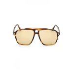 Tom Ford Unisex Güneş Gözlüğü - Havana Çerçeve Fotokromik Cam Ft1209