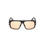 Tom Ford Unisex Güneş Gözlüğü - Siyah Kemik Çerçeve Kahverengi Fotokromik Cam Ft1101