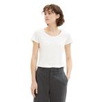 Tom Tailor 10315 Whisper White Yazılı Kadın T-shirt