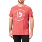 Tom Tailor 10418 Print Denim Dumanlı Kırmızı Erkek T-shirt