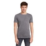 Tom Tailor 29181 Gri Kağıt Branda Baskı Denim Erkek T-shirt