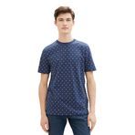 Tom Tailor 34998 Denim Koyu Mavi Üçgen D Baskı Erkek T-shirt