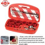 Tomax Bi-Metal Panç Set 9 Parça (19-57MM) - Beyaz