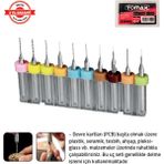 Tomax Mikro Matkap Ucu Set 10 Lu (0,3 - 1,2 Mm)