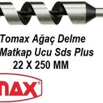 Tomax SDS Plus Ağaç Delme Ahşap Delme Delici 22x250 Matkap Ucu