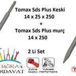 Tomax Sds Plus Keski + Murç 2 Li Set Matkap Ucu