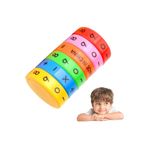 TOMBİ-X Zeka Küpü Eğitici Oyuncak Matematik Yapboz Oyunu, Anaokulu Öğrenme için Erken Matematik