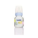 Tombik Cam Biberon 100 Ml Şaşkın Hayvan-Açık Mavi