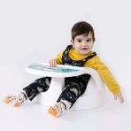 Tombik Portatif Mama Oturağı - Beyaz