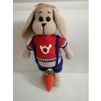 Tombik Tavşan ve Havucu Amigurumi Organik Oyuncak
