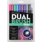 Tombow : Ab-T Dual Brush Pen : Grafik Kalem Seti : 10 Renk (Galaksi Renkleri)
