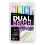 Tombow Dual Brush Çift Uç 10 Renk Pastel Renkler Kalem Seti