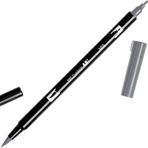 Tombow Dual Brush Pen N55 Cool Gray 7 Grafik Çizim Kalemi