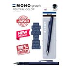 Tombow Mono Graph Neutral 0,5 mm Mat Gövde Tükenmez Kalem, Lacivert