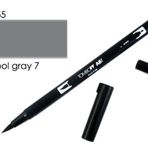 Tombow N55 Cool Gray 7 AB-T Dual Brush Grafik Kalemi