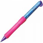 Tombow Olno Body Knock Çift Mekanizmalı Kurşun Kalem 0,7 mm Şeffaf Mavi-Pembe - Renkli