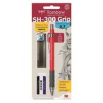 Tombow SH-300 Grip 0.7 Uçlu Kalem + Silgi + Uç + Kalemlik Seti Fosforlu Yeşil