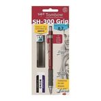 Tombow SH-300 Grip 0,7mm Bordo Uç Silgi Kalem 3PC Seti