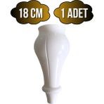 Tombul Beyaz 18CM Plastik Ayak Mobilya Masa ve Dolap AYAĞI(BEYAZ)(18CM) - 18cm - 1 ADET