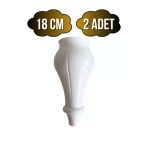 Tombul Beyaz 18Cm Plastik Ayak Mobilya Masa Ve Dolap Ayağı(Beyaz)(18Cm) Beyaz 18Cm 18Cm - 2 Adet