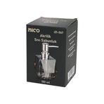 TOMBUL KARE - PRİZMA ŞEFFAF - RENKLİ AKRİLİK - MİKA KRİSTAL SIVI SABUNLUK 180ML (5264)
