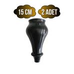 Tombul Siyah 15Cm Plastik Ayak Mobilya Masa Ve Dolap Ayağı(Siyah)(15Cm) Siyah 15Cm 15Cm - 2 Adet