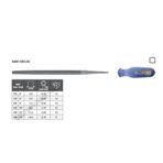 Tome Saplı Kalın Diş 100 mm Kare Eğe