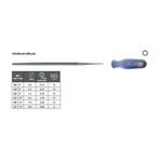 Tome Saplı Orta Diş 200 mm Yuvarlak Eğe