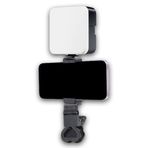 Tomedeks Video konferans ışığı, klipsli ve USB kablolu, 120 LED + 3 ışık rengi, 10 parlaklık + 360° döndürülebilir aydınlatma, yayın ışığı, fotoğraf ışığı, web kamerası ışığı, RedNote TikTok vs. için,