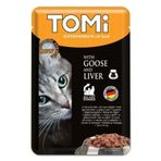 Tomi 100 gr Pouch Kaz Ve Ciğerli Kedi Yaş Maması