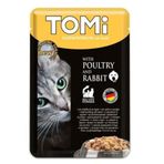 Tomi 100 gr Pouch Kümes Hayvanı ve Tavşan Kedi Yaş Maması