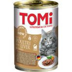 Tomi 24x400 gr Kanatlı Eti ve Ciğerli Yetişkin Konserve Kedi Maması
