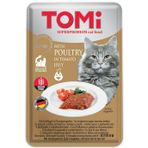 Tomi Kümes Hayvanı ve Domates Tahılsız Pouch 100 gr Kedi Maması