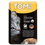 Tomi Pouch Kümes Hayvanlı ve Tavşanlı 100 gr Yetişkin Kedi Konservesi