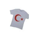 TOMICO KIDS BEYAZ AY YILDIZLI TİSÖRT 29 EKİM/23 NİSAN TÖREN