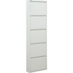 Tomkar 5li Metal Ayakkabılık - Beyaz