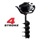 Tomking EA144P 200 mm 4 HP Çift Helezonlu 4 Zamanlı Toprak Burgu Makinesi