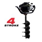 Tomking EA144P 250 mm 4 HP Çift Helezonlu 4 Zamanlı Toprak Burgu Makinesi