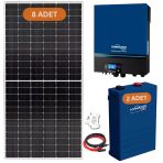 Tommatech 7.2 Kw 51.2 Kw Lityum Akülü Hazır Solar Enerji Paketi