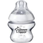Tommee Tippee Naturel PP Biberon 150 ml Beyaz Polipropilen Malzeme ile 3 Yönlü Kompakt Şekil