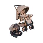 Tommy Baby Classic Travel Çift Yönlü Bebek Arabası Tam Yatarlı Puset kahverengi