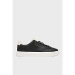 Tommy Hilfiger % 100 Deri Logolu Sneaker Ayakkabı Bayan Ayakkabı FW0FW09105 0gj - 2J9-Siyah