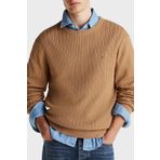 Tommy Hilfiger % 100 Pamuk Regular Fit Bisiklet Yaka Kazak Erkek KAZAK
