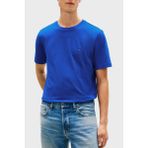 Tommy Hilfiger % 100 Pamuk Regular Fit Bisiklet Yaka T Shirt Erkek T Shirt MW0MW39995 C7F - Mavi - 2XL